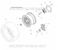 WHEELS, REAR AND HUB