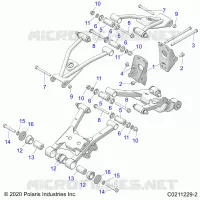 REAR SUSPENSION CONTROL ARM, MOUNTING