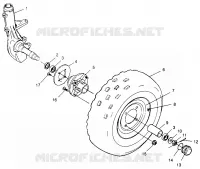 FRONT WHEEL TRAIL BOSS W968527 (4935883588B002)
