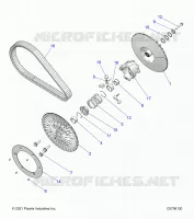 DRIVE TRAIN, SECONDARY CLUTCH