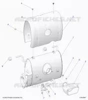 ENGINE, EXHAUST SYSTEM, SILENCER AND RELATED