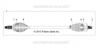 DRIVE TRAIN, FRONT HALF SHAFT