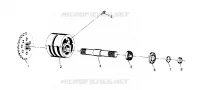 FRONT TIGHTENER ASSEMBLY SPORTSMAN 4X4 W948040 (4926842684B002)