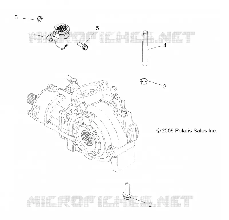 DRIVE TRAIN, GEARCASE MOUNTING, FRONT