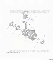 ENGINE, PISTON AND CRANKSHAFT