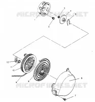 RECOIL STARTER ASSEMBLY RXL TOURING 0950869 (4928982898D003)