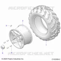 WHEELS, REAR TIRE