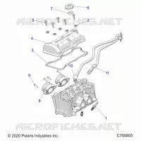 ENGINE, THROTTLE BODY AND VALVE COVER
