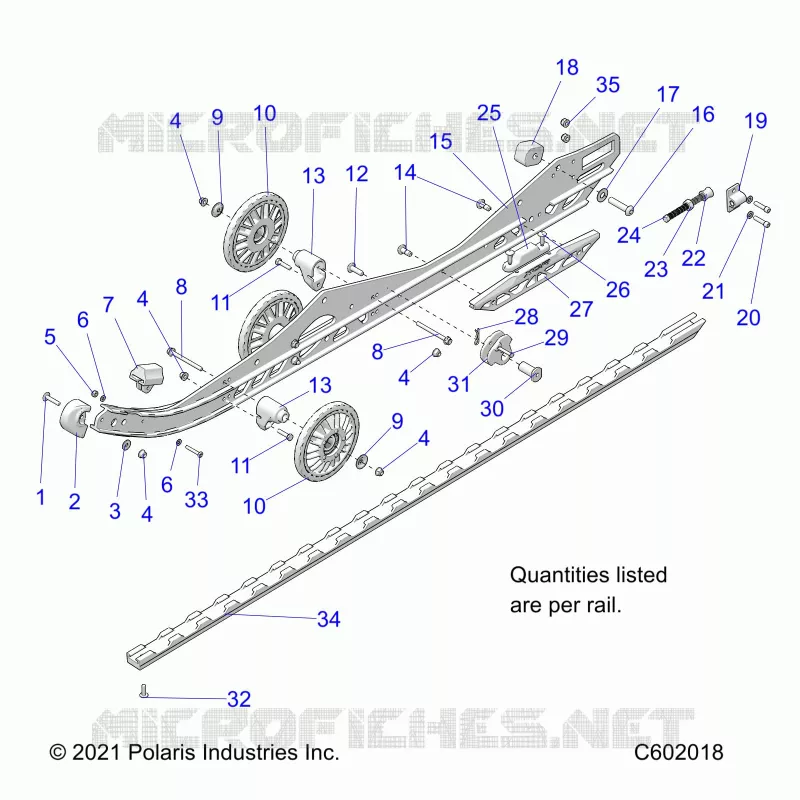 SUSPENSION, RAIL BEAM LH/RH