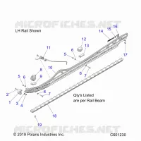 SUSPENSION, RAIL MOUNTING