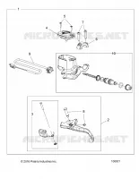 FRONT BRAKE BRAKE LEVER AND MASTER CYLINDER