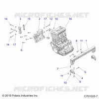 ENGINE, MOUNTING & LONG BLOCK