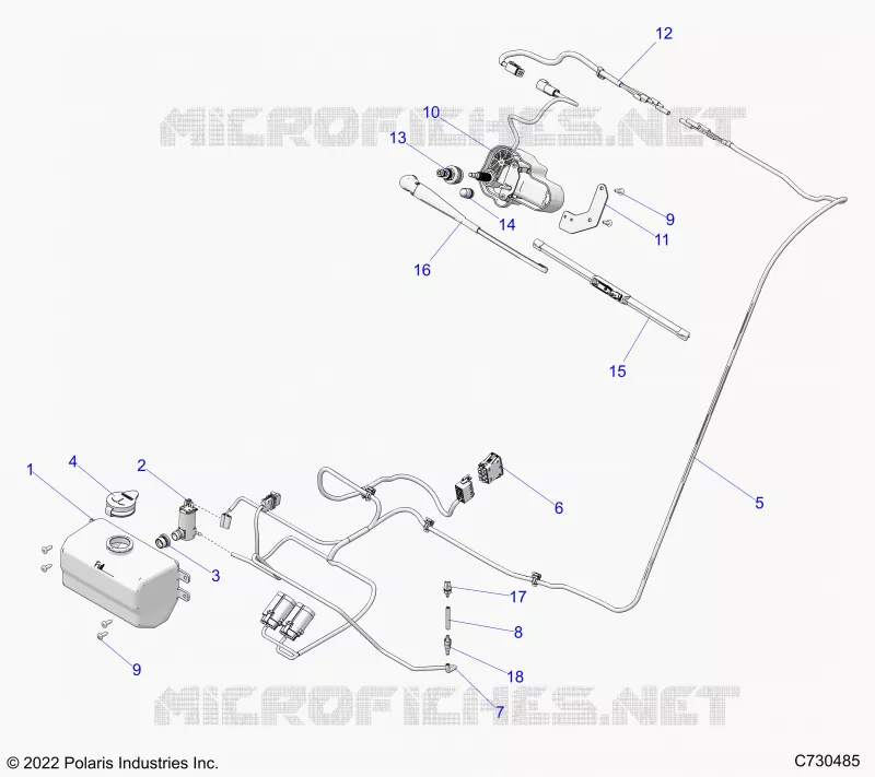 BODY, WATER BOTTLE PUMP ASM AND WIPER KIT