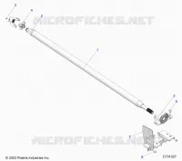DRIVE TRAIN, MID PROP SHAFT