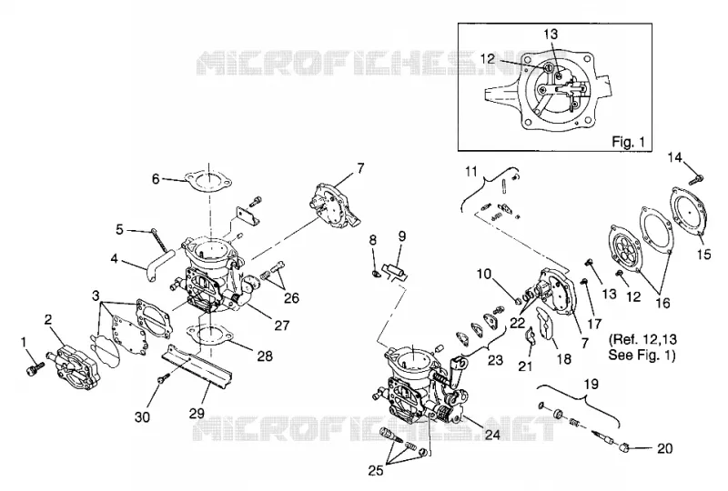 CARBURETOR HURRICANE B974473 AND INTL. HURRICANE I974473 (4941044104C003)
