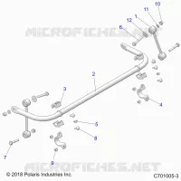 SUSPENSION, STABILIZER BAR, REAR