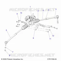 STEERING GEAR BOX W/EPS AND RELATED