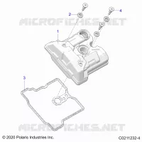 ENGINE, VALVE COVER