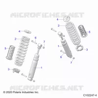 REAR SUSPENSION SHOCKS AND MOUNTING