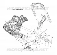 ENGINE, MOUNTING, LH