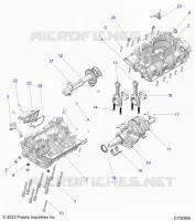 ENGINE, CRANKCASE, CRANKSHAFT