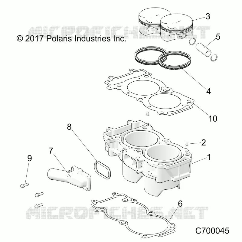 CYLINDER AND PISTON