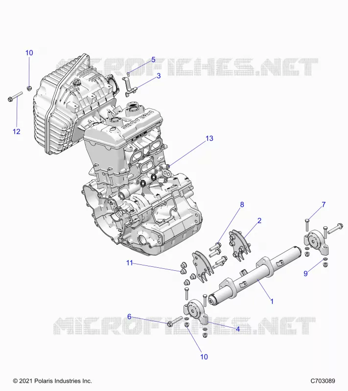ENGINE, MOUNTING & LONG BLOCK