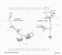 ELECTRICAL, WIRE HARNESS, HOOD, ELEC. START