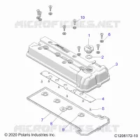 ENGINE, VALVE COVER