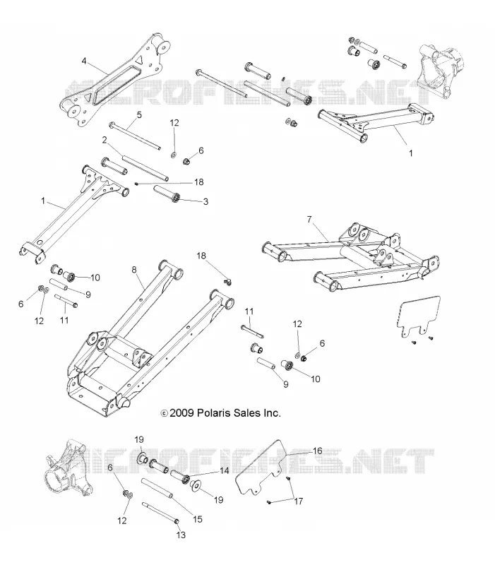 REAR SUSPENSION CONTROL ARMS