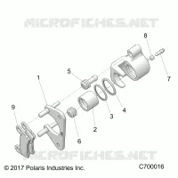 REAR BRAKE CALIPER