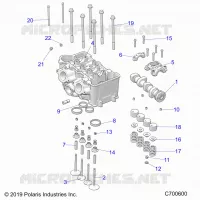 ENGINE, CYLINDER HEAD AND VALVES