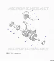 ENGINE, PISTON AND CRANKSHAFT