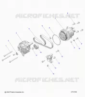 ENGINE, ALTERNATOR AND COMPRESSOR