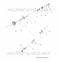 DRIVE TRAIN, MAIN GEARCASE SHIFT FORKS