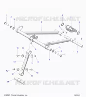 SUSPENSION, FRONT TORQUE ARM