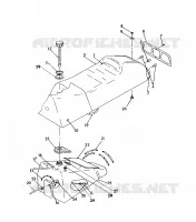 SEAT/GAS TANK ASSEMBLY 500 SP/500 SKS (4921262126003A)