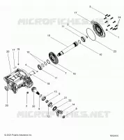 DRIVE TRAIN, RIGHT ANGLE GEARCASE ASM.