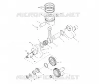 CRANKSHAFT AND PISTON