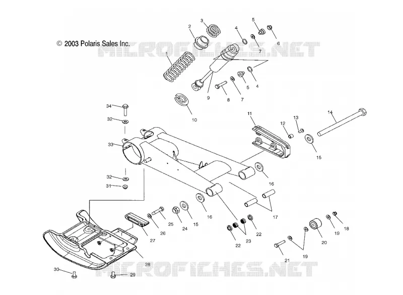 SWING ARM AND REAR SHOCK