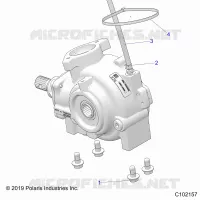 DRIVE TRAIN, GEARCASE MOUNTING, FRONT