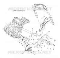 ENGINE, MOUNTING, LH