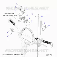 ENGINE, THROTTLE CONTROL ASM.
