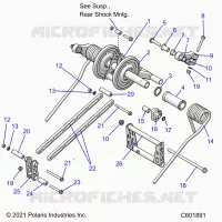 SUSPENSION, REAR TORQUE ARM