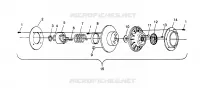 DRIVEN CLUTCH WIDETRAK GT 0962061 AND EUROPEAN WIDETRAK GT E962061 (4931623162C002)