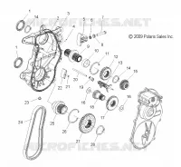 DRIVE TRAIN, GEARCASE ASM.