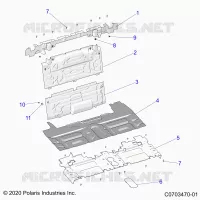 REAR BODYWORK CLOSEOFF, CENTER PANELS