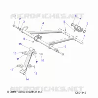 SUSPENSION, FRONT TORQUE ARM
