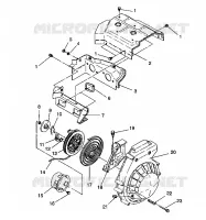 BLOWER HOUSING   RECOIL ASSEMBLY LITE/0933433 AND  LITE DELUXE/0933431 (4922972297040A)