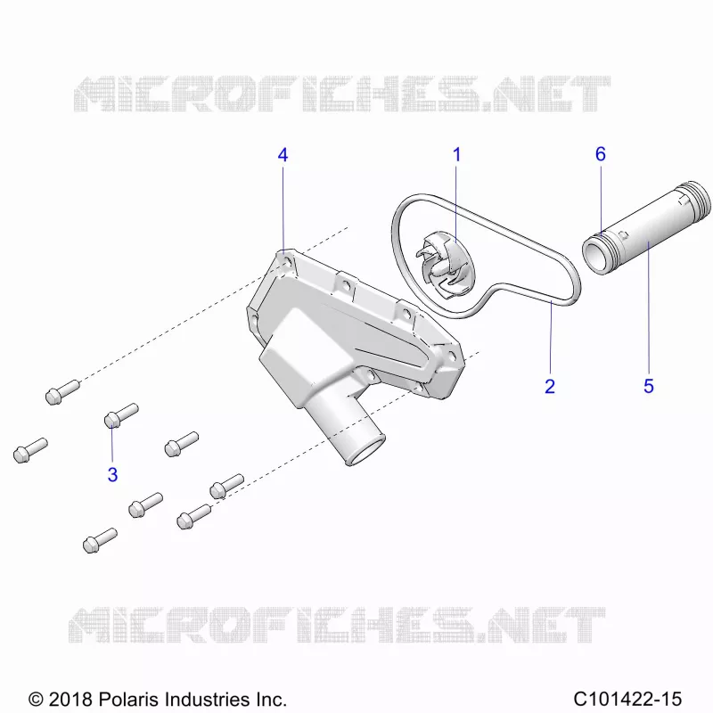 ENGINE, WATERPUMP IMPELLER AND COVER